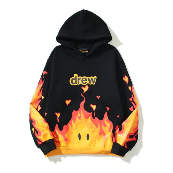 Drew House Fire Hoodie Black