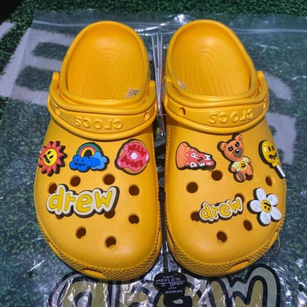 Drew House Crocs Justin Slippers Yellow